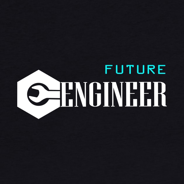 future engineer with text logo engineering by PrisDesign99